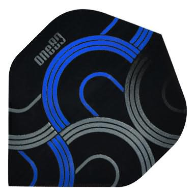 One80 Circult Black/Dark Blue Dart Flights