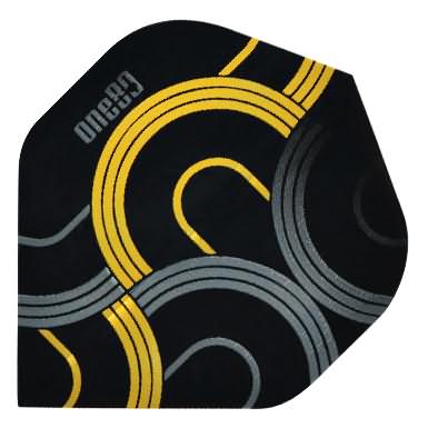 One80 Circult Black/Gold Dart Flights