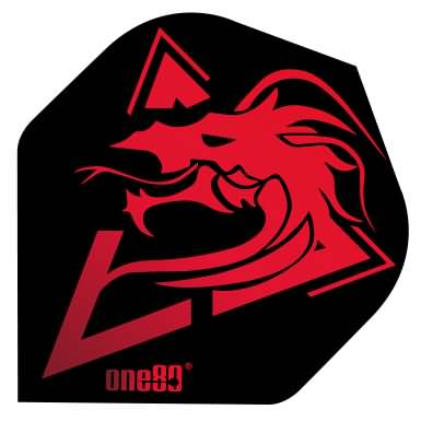 One80 Serpent Red Dart Flights