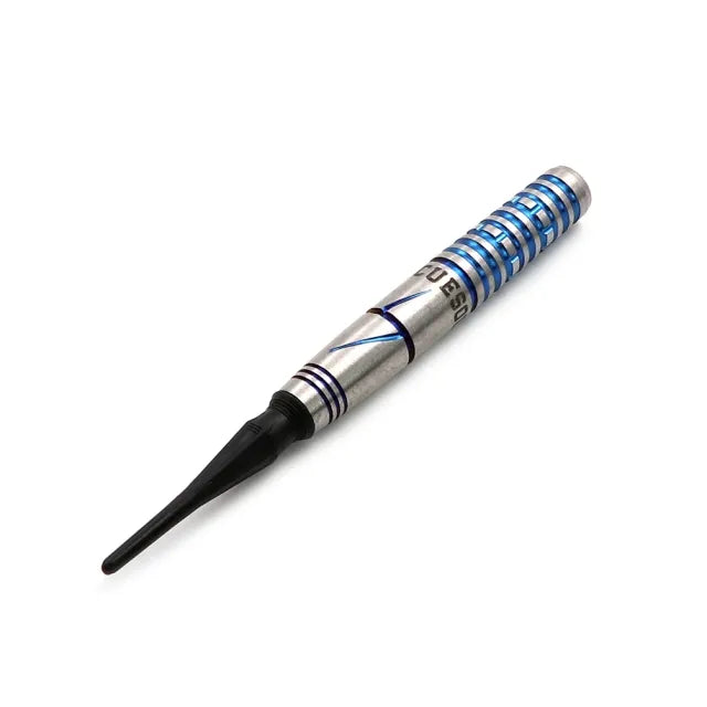 CUESOUL Blue Gem Stone 20 gram 90% Tungsten Soft Tip Dart Set w/ ROST Flights