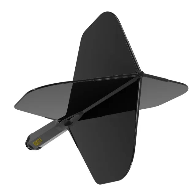CUESOUL ROST 77 Integrated Dart Shaft & Flight - Standard Shape - Long - Solid Black