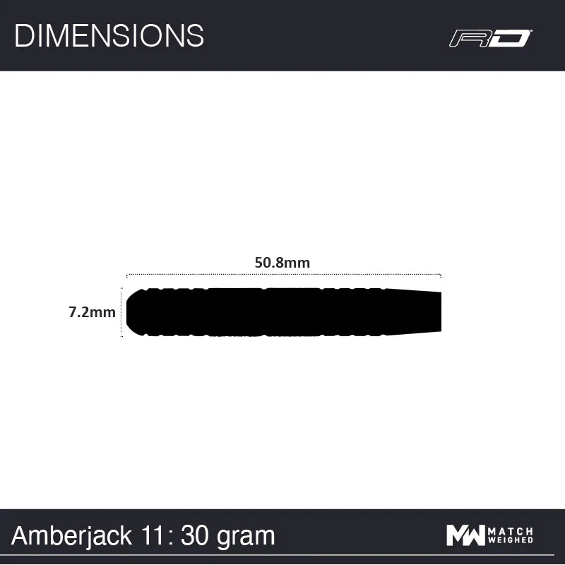 Red Dragon Amberjack 11 Steel Tip 30 gram 90% Tungsten