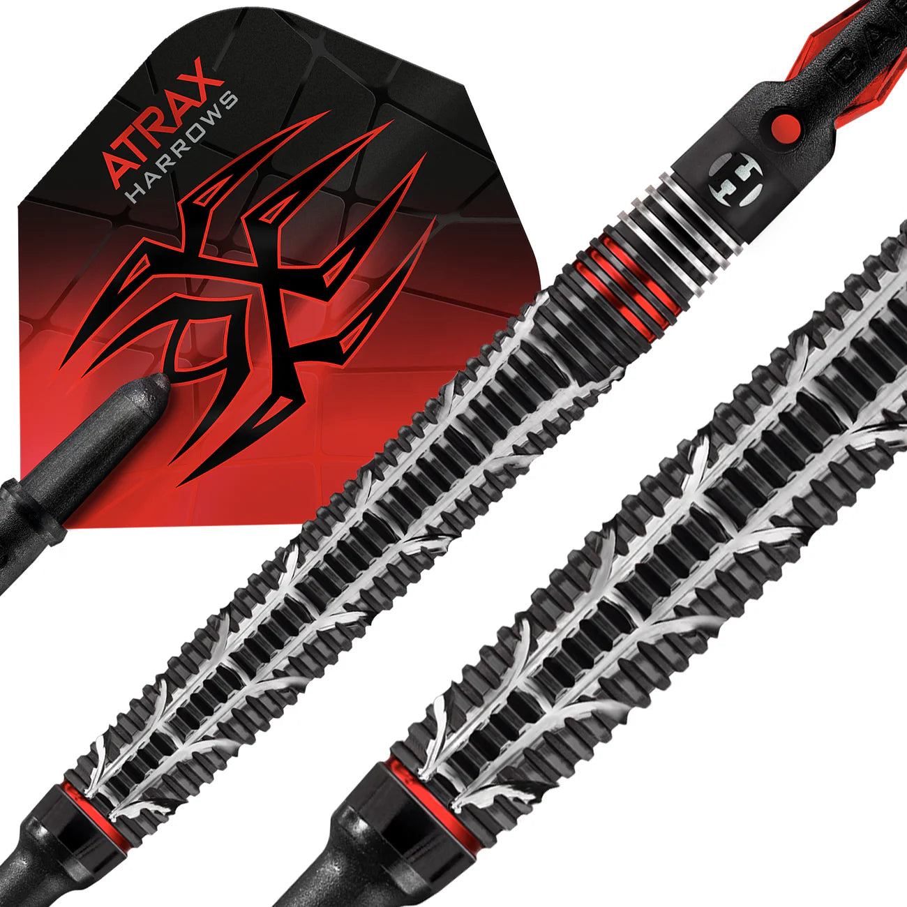 Harrows Atrax - Soft Tip Darts - 95% Tungsten - 18g