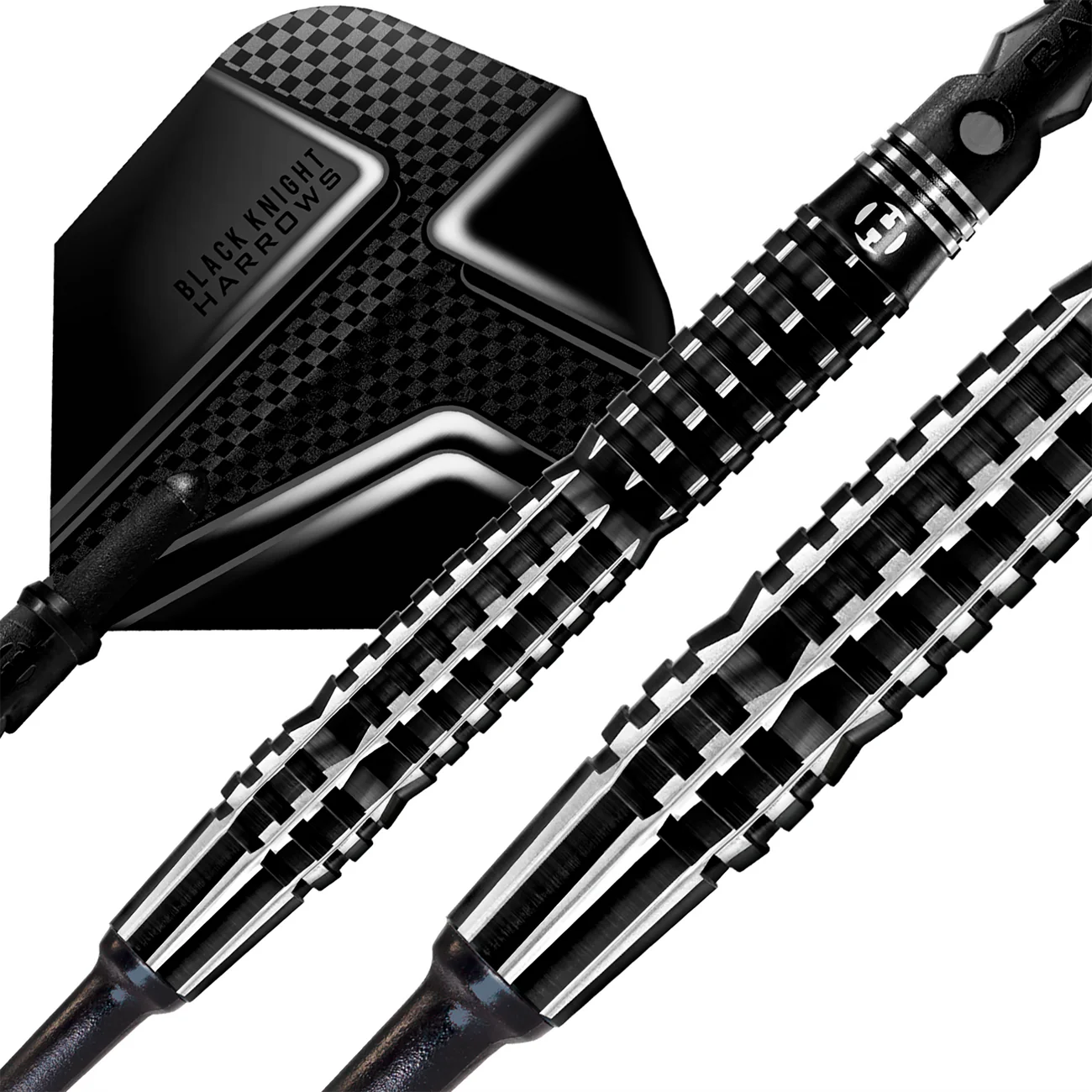 Harrows Black Knight - Soft Tip Darts - 90% Tungsten - 18g