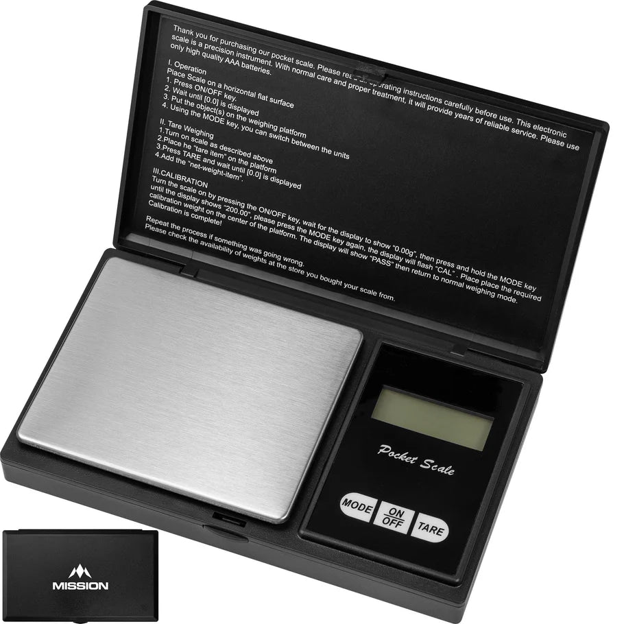 Mission Quark Digital Weighing Pocket Scale - Max 300g - 0.01g - Black