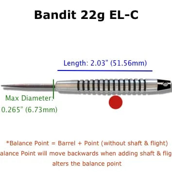 Voks Darts Bandit – EL-C Steel Tip 22g