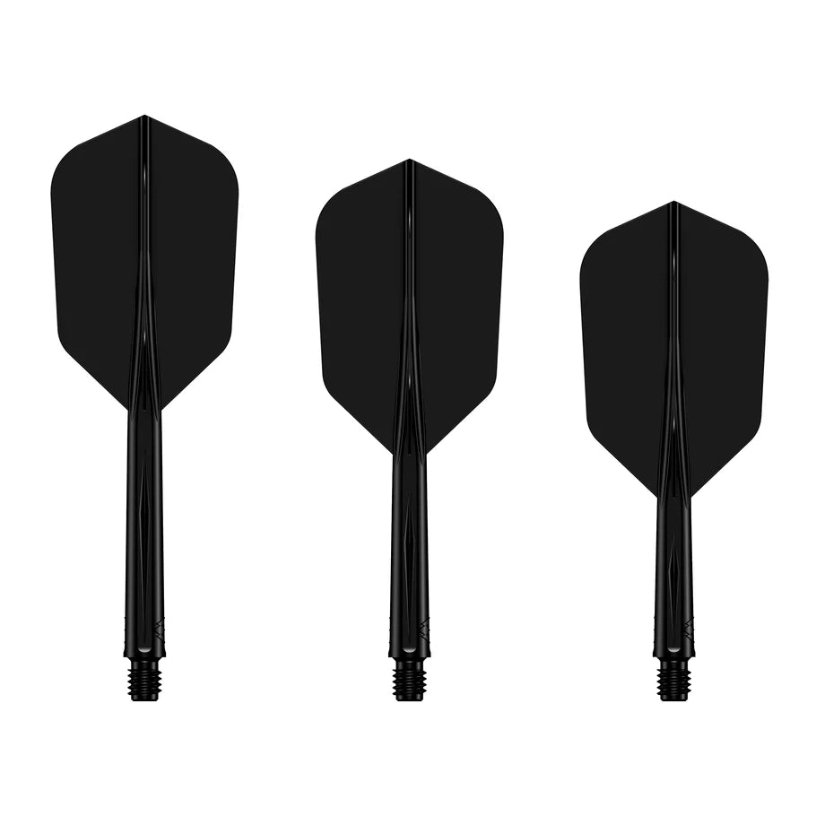 Mission Force 90 - Molded Flight & Shaft System - Black - Slim Medium