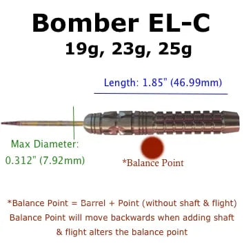 Voks Darts Bomber – EL-C Steel Tip 23g