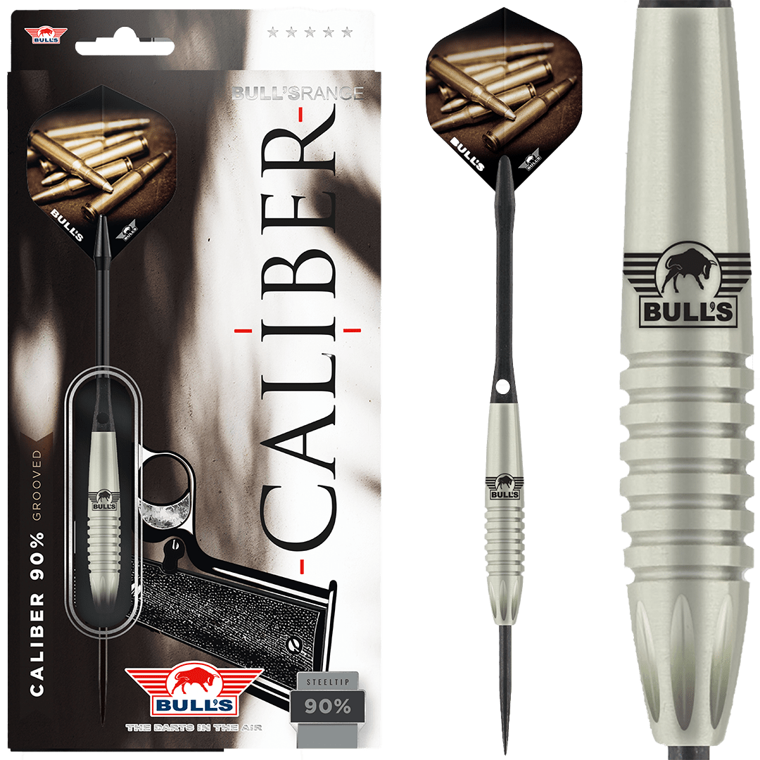 Bull's NL Caliber Grooved 90% Tungsten 24 gram Steel Tip Dart Set