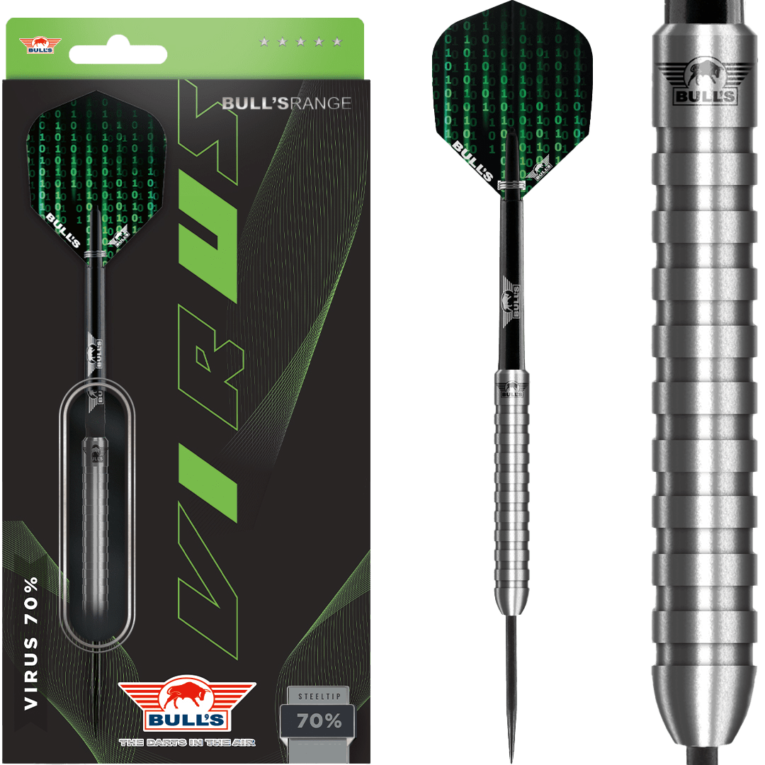 Bull's NL Virus 70% Tungsten 23 gram Steel Tip Dart Set