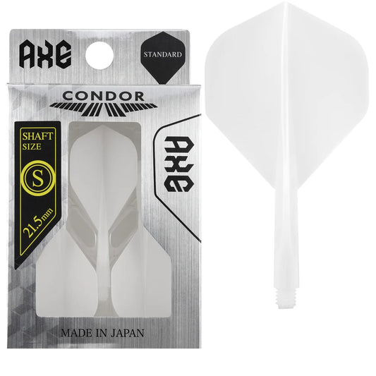 CONDOR AXE DART FLIGHT SYSTEM FLIGHTS - STANDARD - SHORT - WHITE
