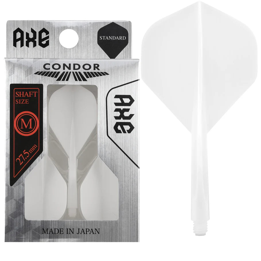 CONDOR AXE DART FLIGHT SYSTEM FLIGHTS - STANDARD - MEDIUM - WHITE