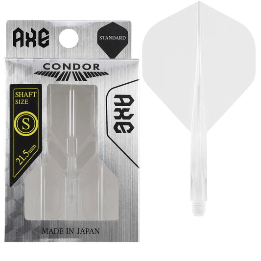 CONDOR AXE DART FLIGHT SYSTEM FLIGHTS - STANDARD - SHORT - CLEAR