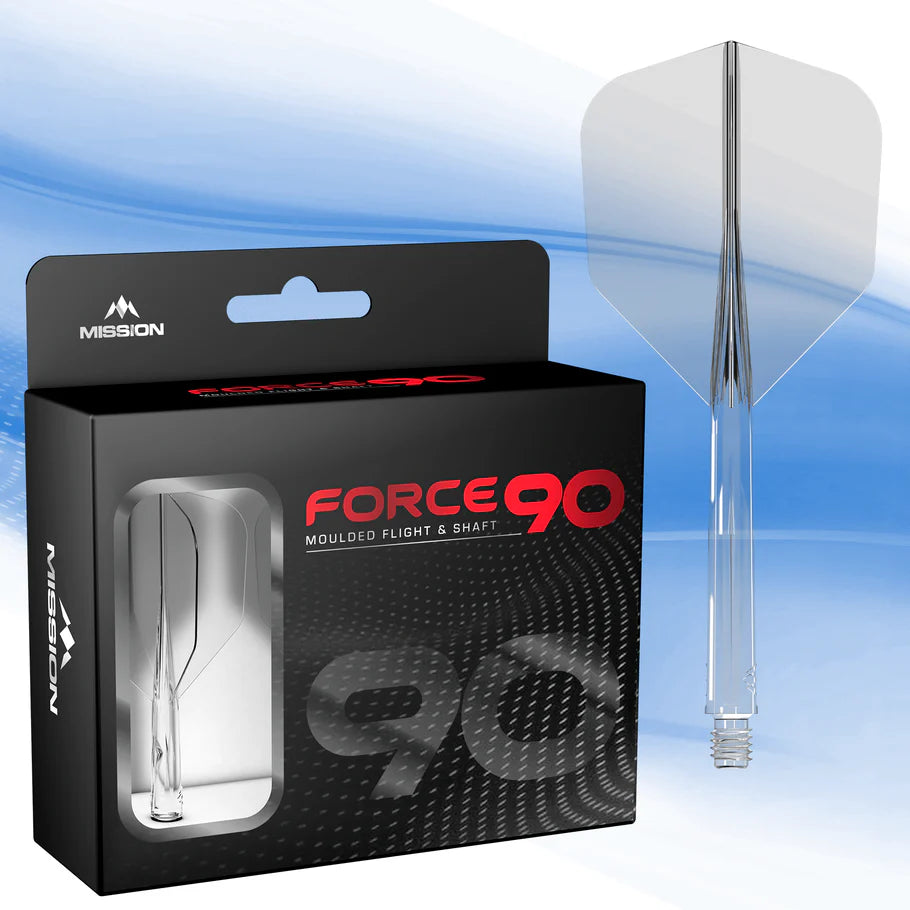 Mission Force 90 - Molded Flight & Shaft System - Clear - Standard No6 - Tweenie