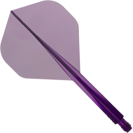 CONDOR AXE DART FLIGHT SYSTEM FLIGHTS - STANDARD - LONG - CLEAR PURPLE