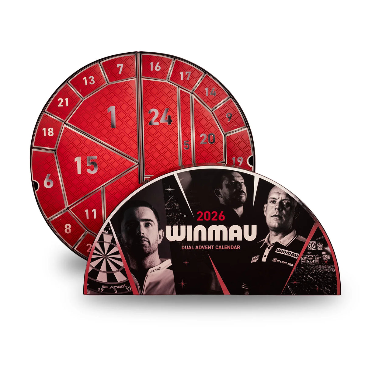 Winmau x Red Dragon Dual-Branded 2026 Premium Advent Calendar - Steel Tip PREORDER