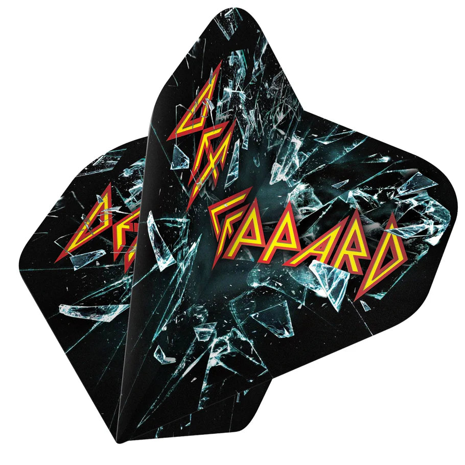 Def Leppard Official Licensed Dart Flights - 100 Micron - No2 - Standard - Shattered Glass