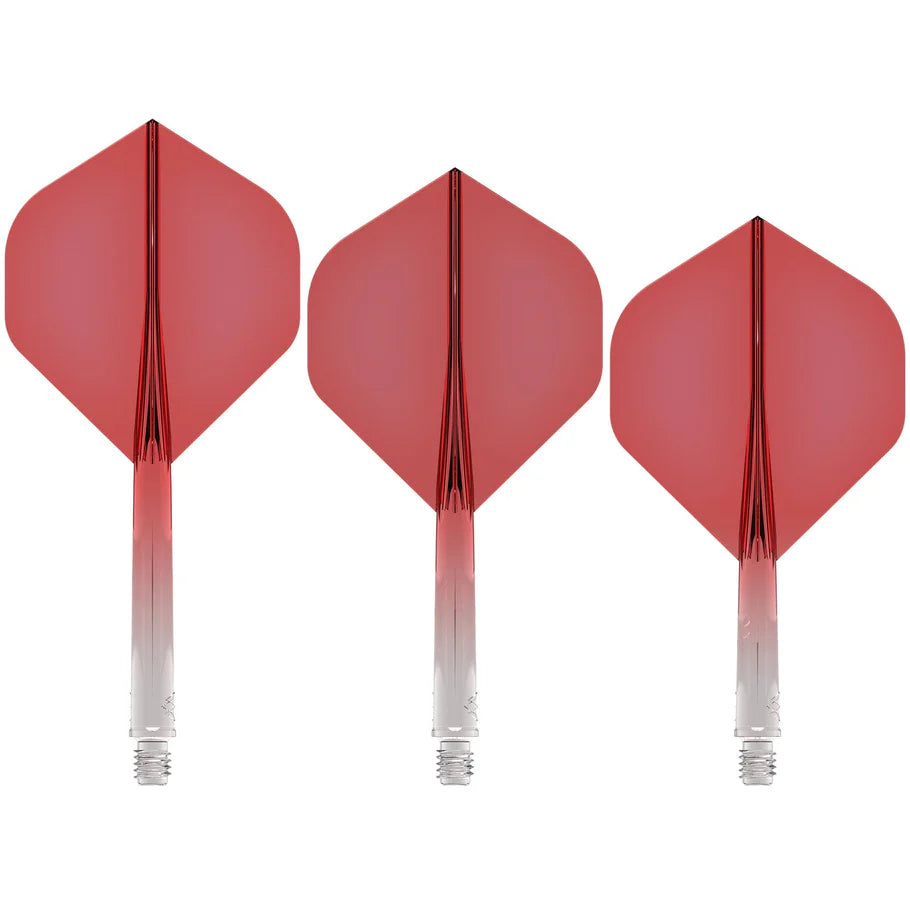 Mission Force 90 - Molded Flight & Shaft System - Gradient - Transparent Red - Standard No2 - Medium