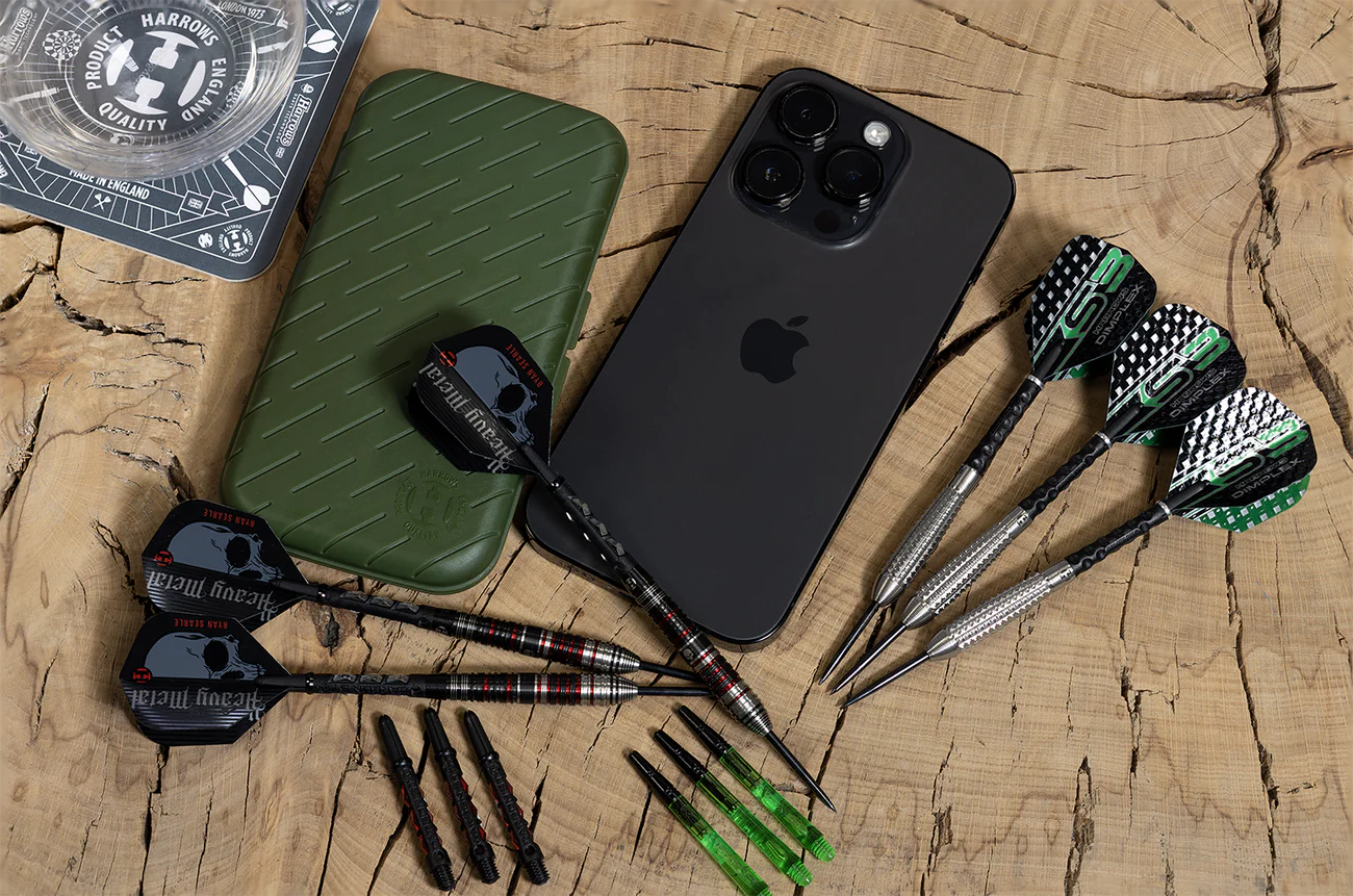 Harrows Slimcase 6 Darts Holder - Pocket Sized - Green