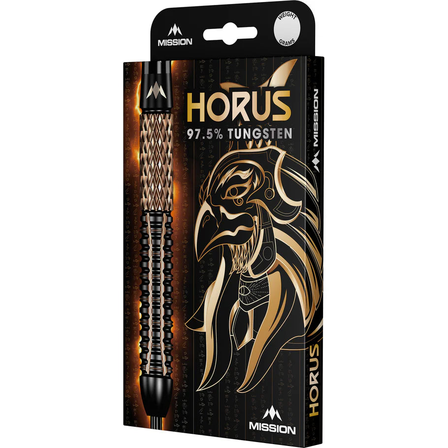 Mission Horus Darts - Steel Tip - 97.5% Tungsten Bronze PVD - 21g
