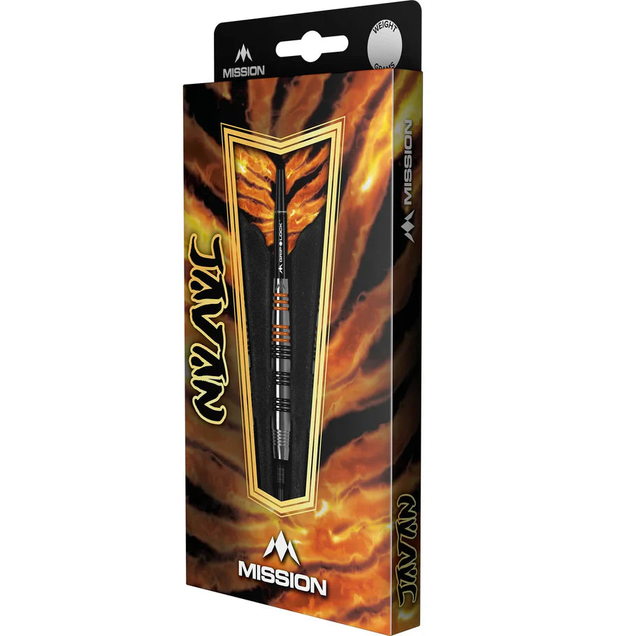 Mission Javan Soft Tip Darts - Brass Silver Coated - 18gm
