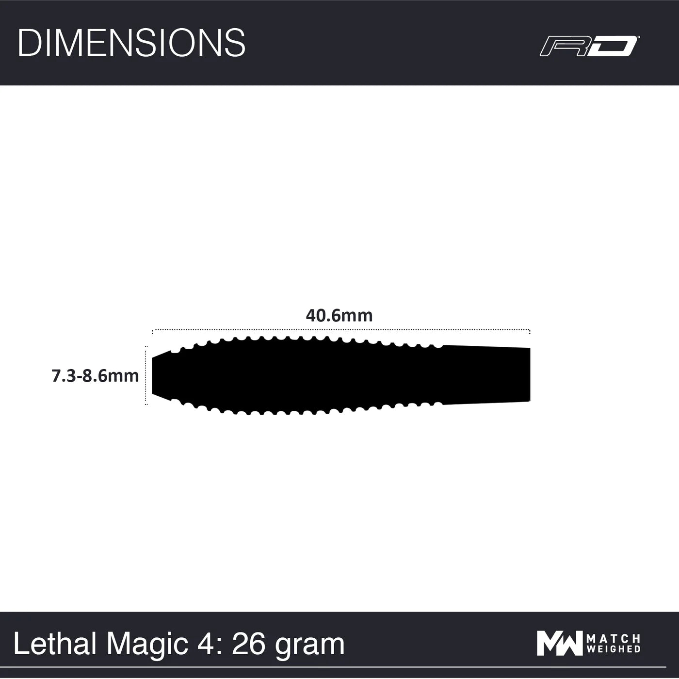 Red Dragon Lethal Magic 4 Steel Tip 26 gram 85% Tungsten