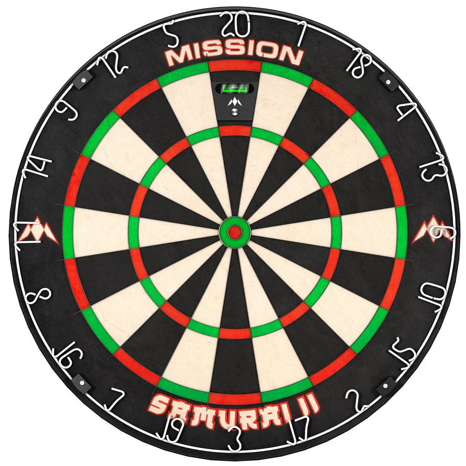 Mission Leveler Pro - Precision Machined Aluminium Dartboard Spirit Level - with Fixing Pin