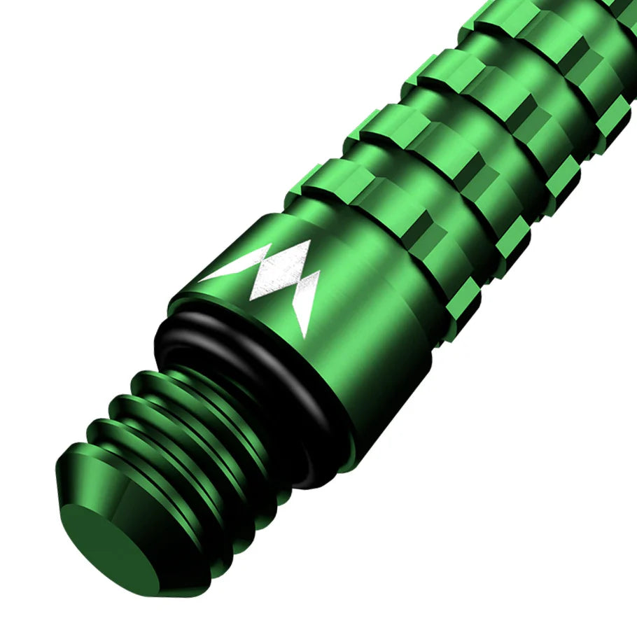 Mission Atom13 Aluminum Shafts - Anodized Metal Stems - Green - Tweenie