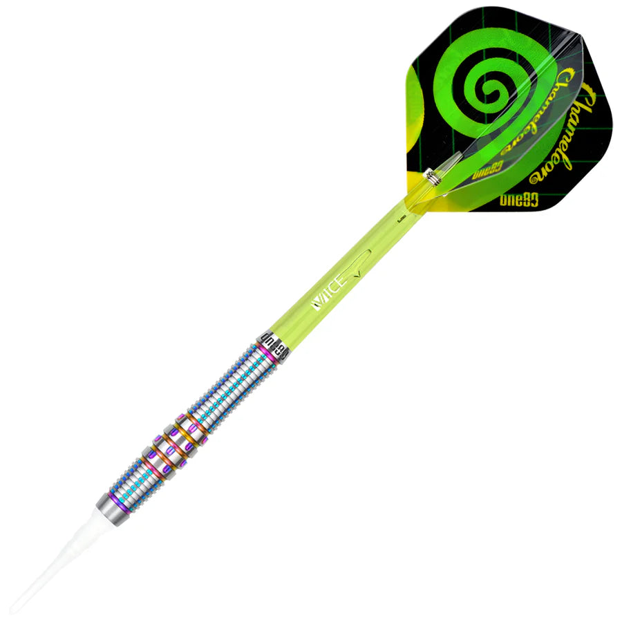 One80 Chameleon Citrine 18 gram 90% Tungsten Soft Tip Dart Set