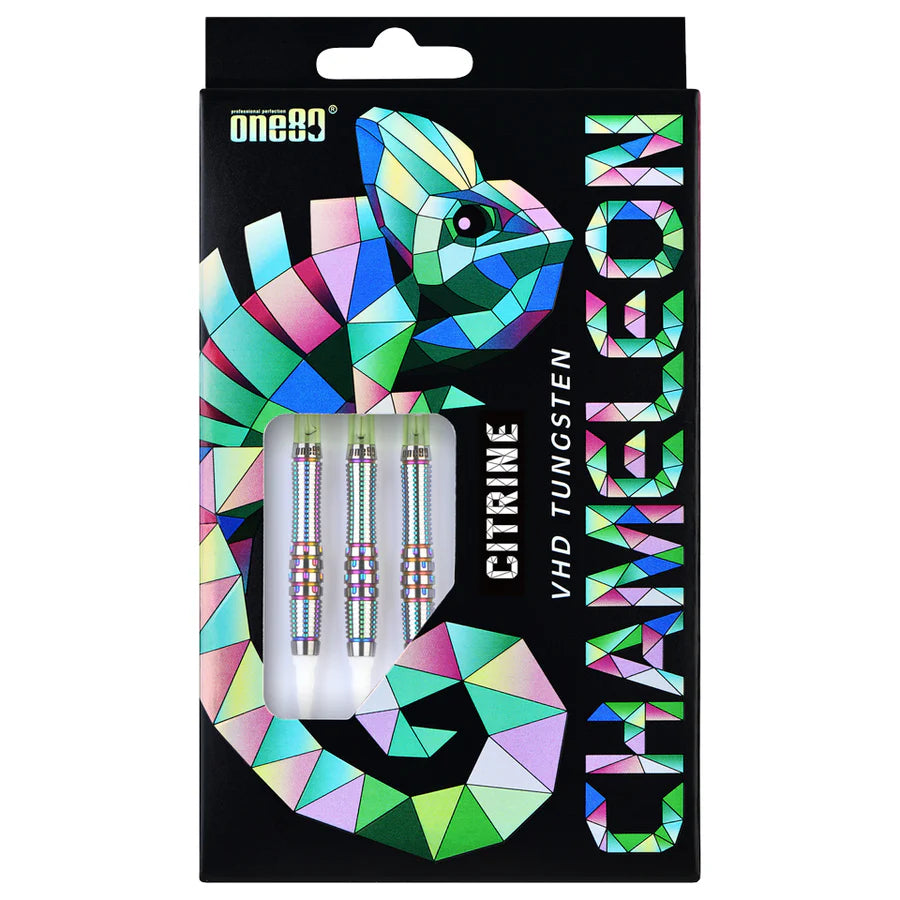 One80 Chameleon Citrine 20 gram 90% Tungsten Soft Tip Dart Set