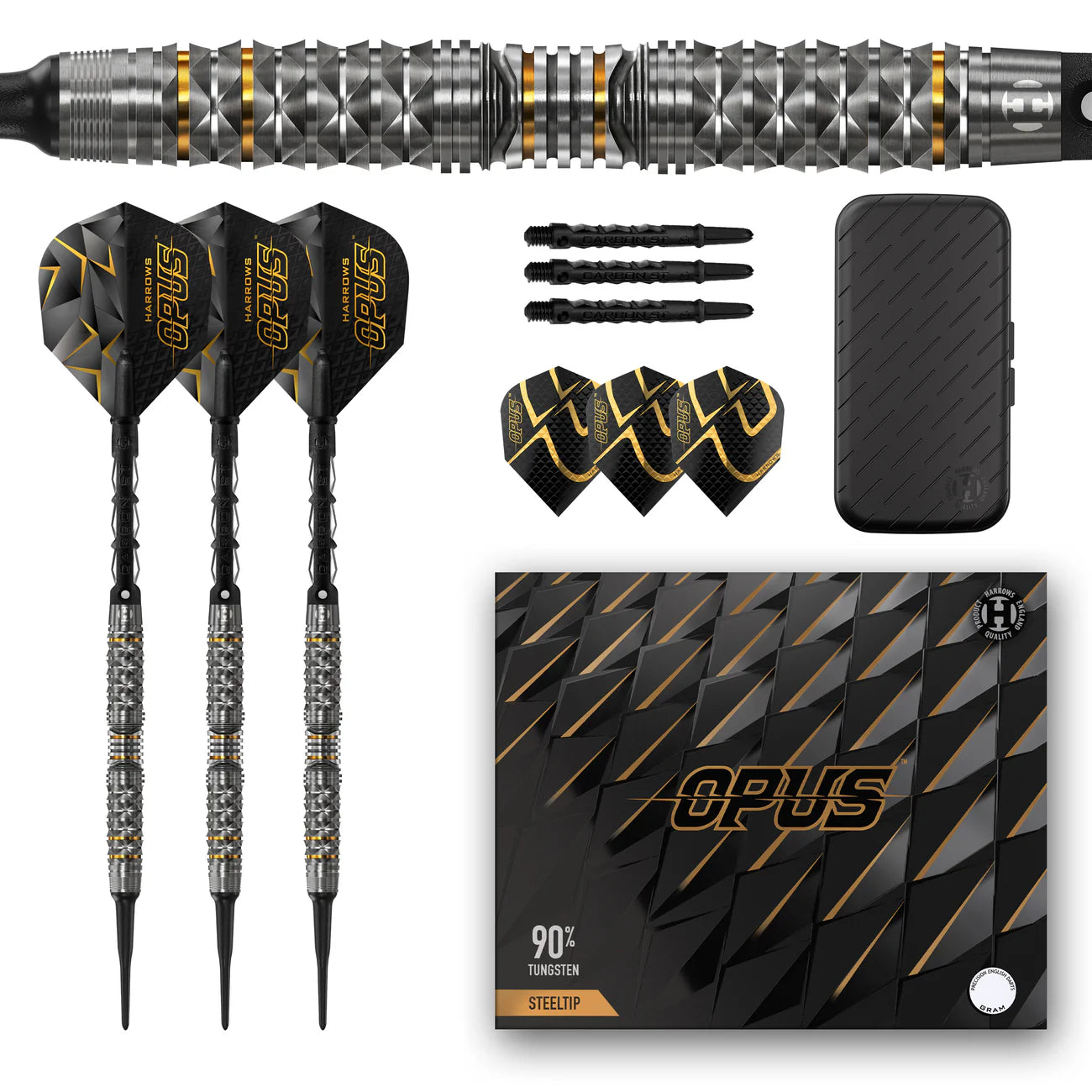 Harrows Opus - Soft Tip Darts - 90% Tungsten - 20g