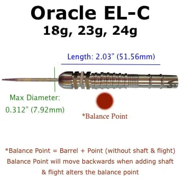 Voks Darts Oracle – EL-C Steel Tip 24g