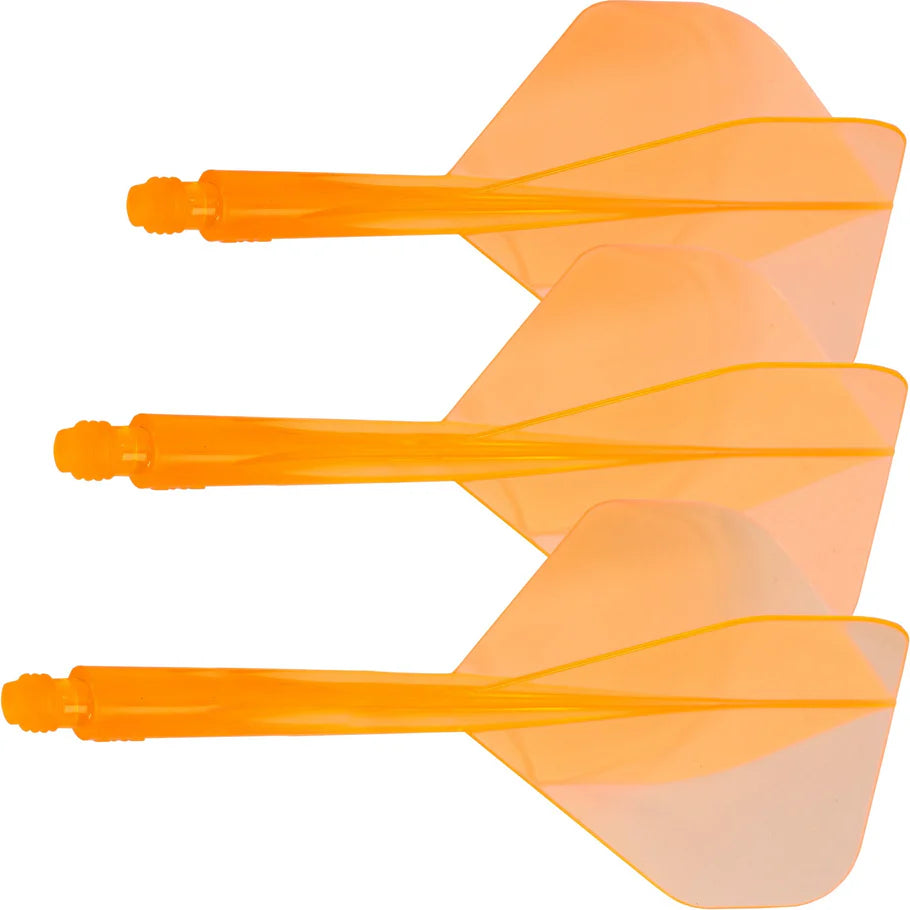 CONDOR AXE DART FLIGHT SYSTEM FLIGHTS - STANDARD - LONG - NEON ORANGE