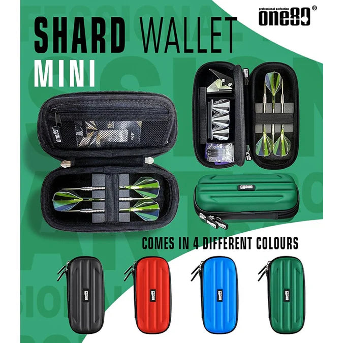 One80 Shard Mini Wallet Dart Case - Black