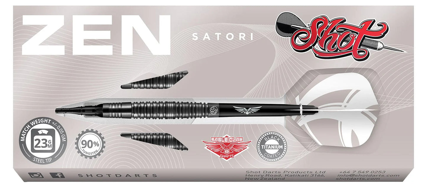 Shot Zen Satori Soft Tip Dart Set-90% Tungsten-20gm