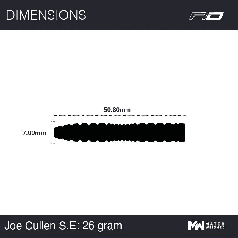 Winmau Joe Cullen S.E. 26 gram 90% Tungsten alloy