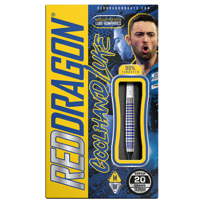 LUKE HUMPHRIES TX3 COOL BLUE S.E. 18 gram barrel/20 gram full 90% Tungsten SOFT TIP