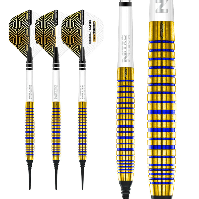Red Dragon Luke Humphries TX3 Gold S.E. 18 gram barrel/20 gram full 90% Tungsten Soft Tip