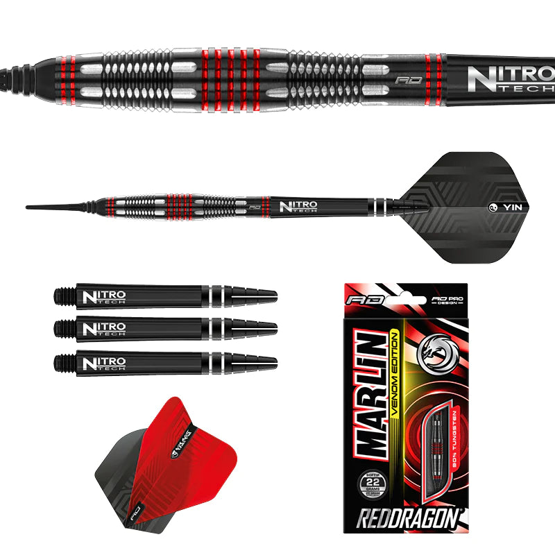 Red Dragon Marlin Venom 20 gram barrel/22 gram full 90% Tungsten Soft Tip