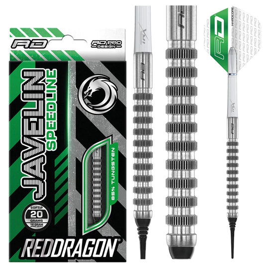 Red Dragon JAVELIN SPEEDLINE 18 gram barrel/20 gram full 85% Tungsten SOFT TIP