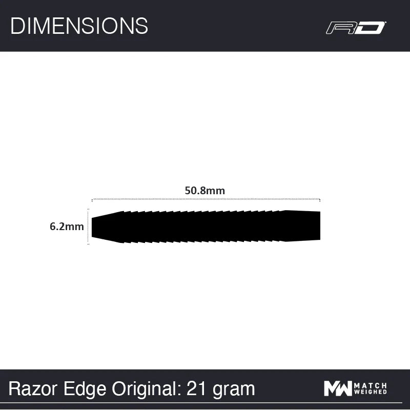Red Dragon Razor Edge Original 21g 85% Tungsten