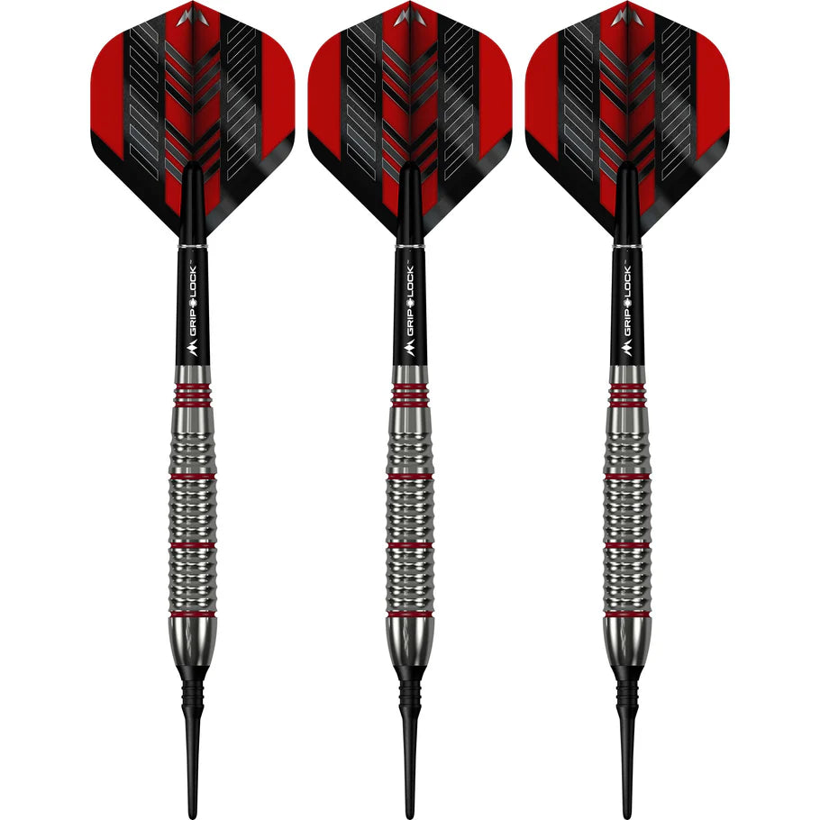 Mission Rogue Soft Tip Darts - Brass Silver & Red Coated - 18gm