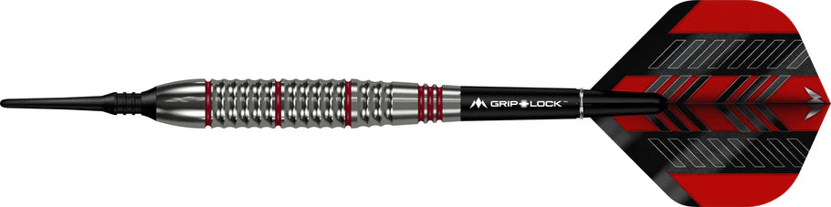 Mission Rogue Soft Tip Darts - Brass Silver & Red Coated - 18gm
