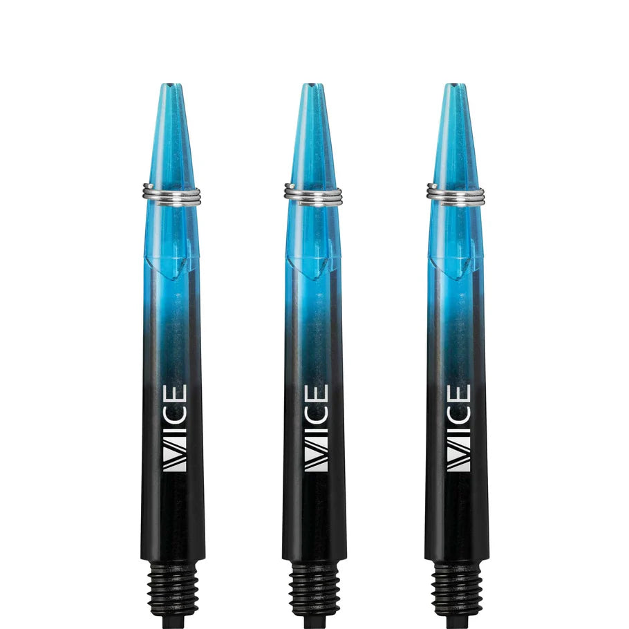 One80 Proplast Vice Dart Shafts - Black/Sky Blue - In Between