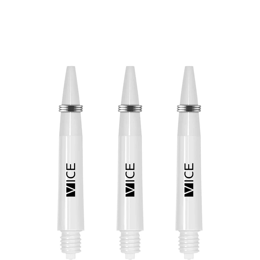One80 Proplast Vice Dart Shafts - White - Short