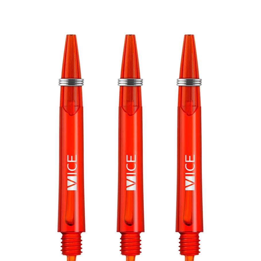 One80 Proplast Vice Dart Shafts - Transparent Red - In Between