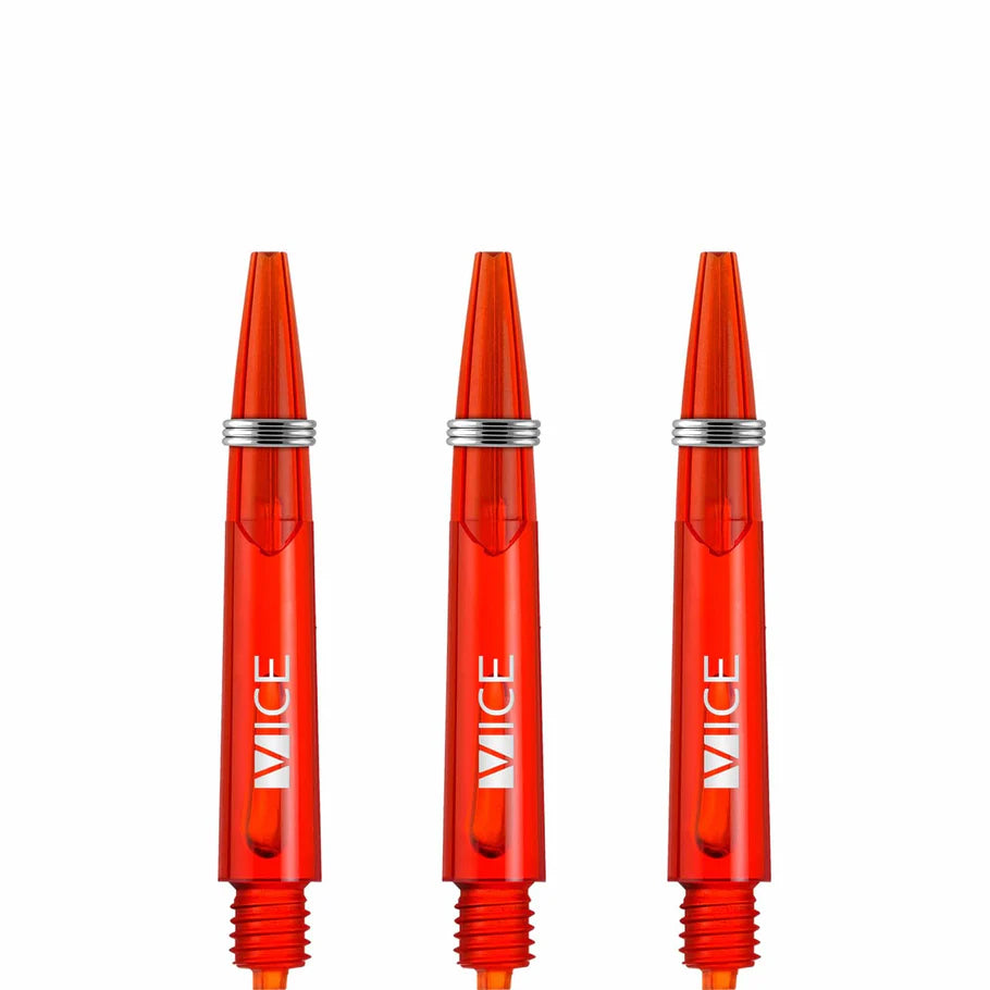 One80 Proplast Vice Dart Shafts - Transparent Red - Short