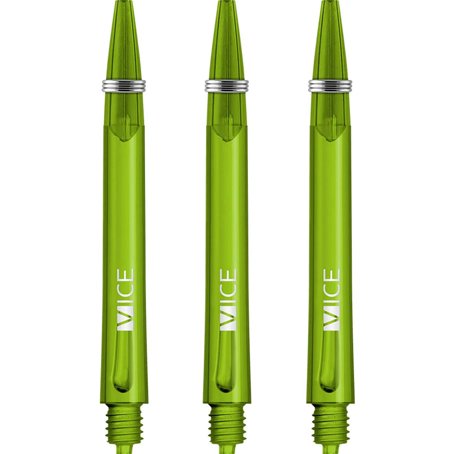 One80 Proplast Vice Dart Shafts - Transparent Green - Medium