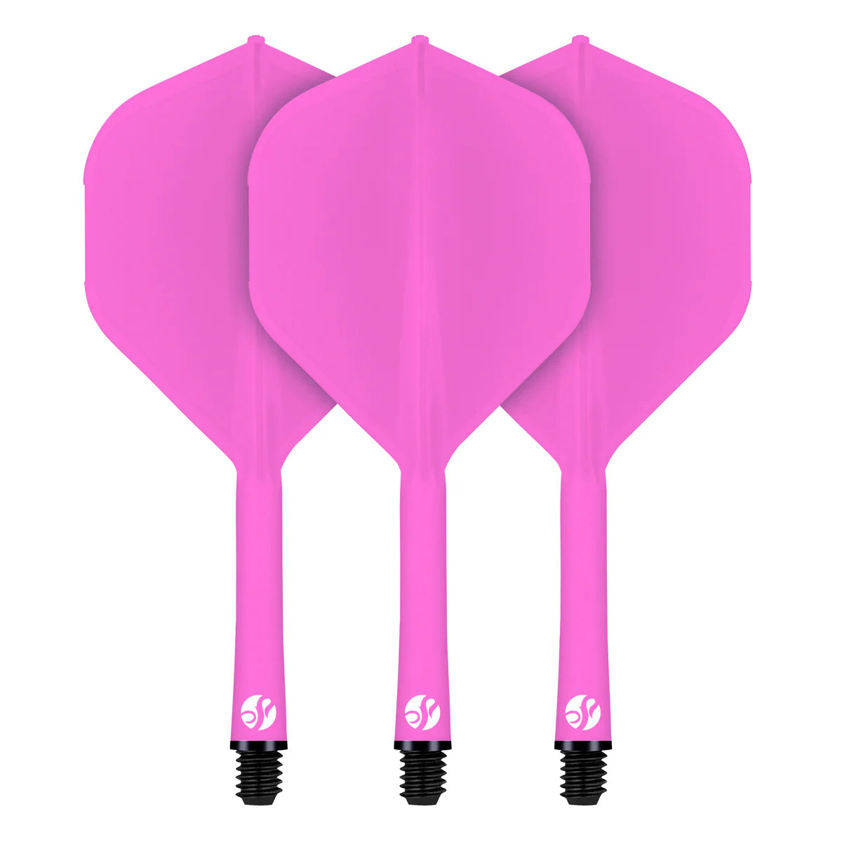 Shot Flight Deck One Piece Dart Flight and Shaft System Pink In-Between