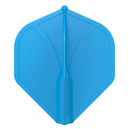 Shot Airfoil Molded Dart Flight Set - Blue
